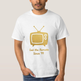 T-shirt Télévision Rétro - Une Ligne Minimaliste Sans Fin