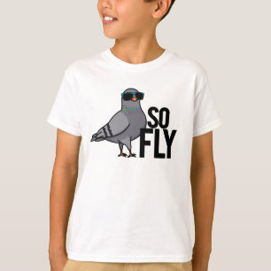 T-shirt Tellement Fly Drôle Cool Pigeon Pun