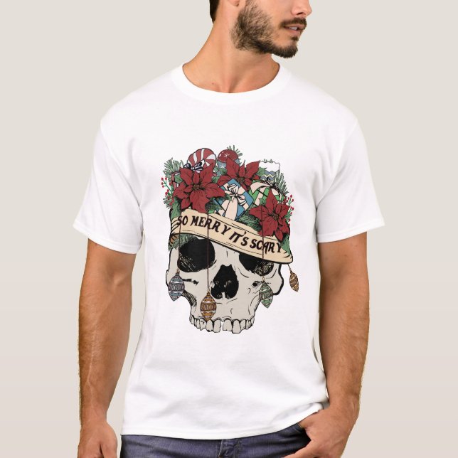 T-shirt Tellement joyeux que c'est effrayant (Devant)