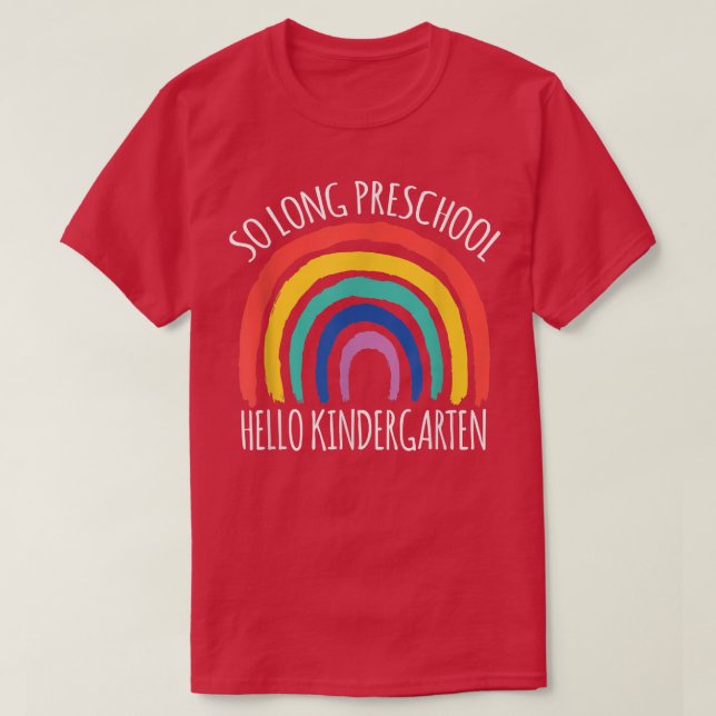 T-SHIRT TELLEMENT LONGTEMPS PRÉSCOLAIRE HELLO KINDERGARTEN (Design devant)