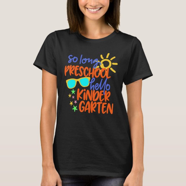 T-SHIRT TELLEMENT LONGTEMPS PRÉSCOLAIRE HELLO KINDERGARTEN (Devant)