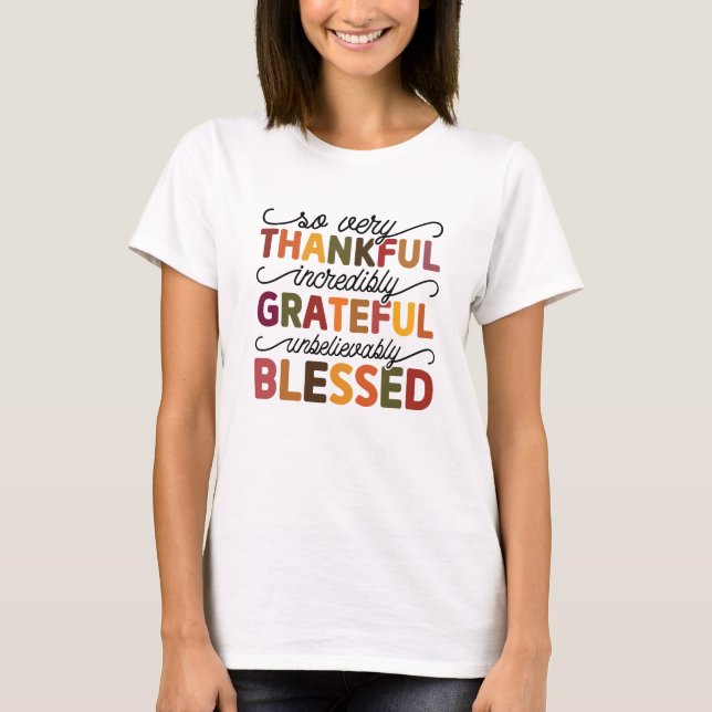 T-shirt Tellement Merci Chute incroyablement Gratuit (Devant)