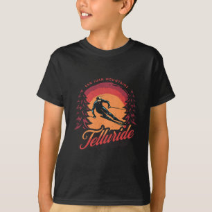 T-shirt Telluride Colorado Montagnes San Juan Neige Ski