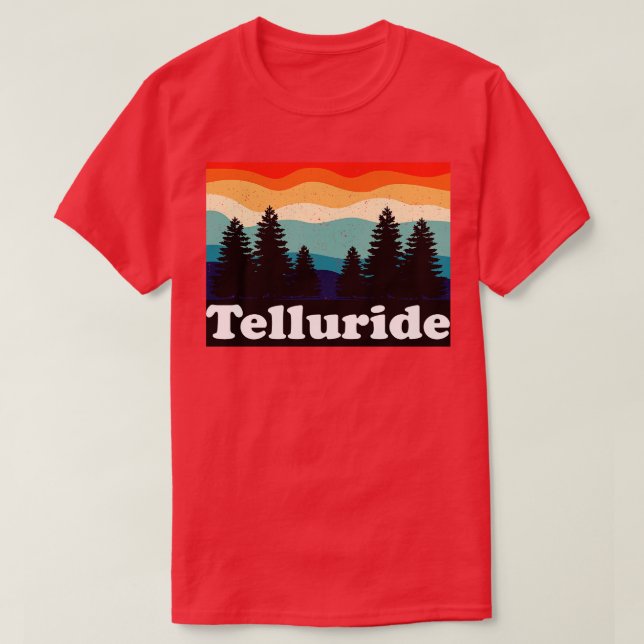 T-shirt Telluride Colorado Retro (Design devant)