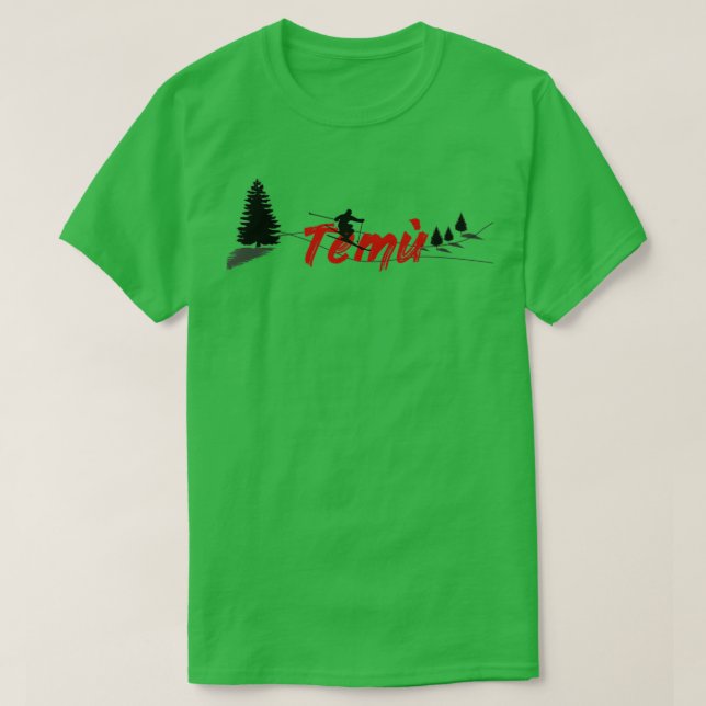 T-shirt Tem Temu Long Ski (Design devant)