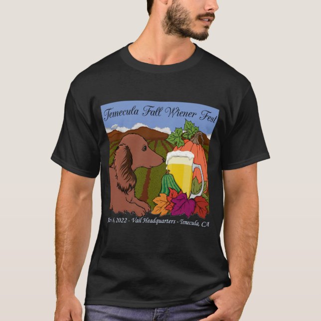 T-shirt Temecula Fall Wiener Fest 2022 sur noir (Devant)