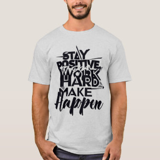 T-shirt Téméraire Motivationnel Design Rester positif