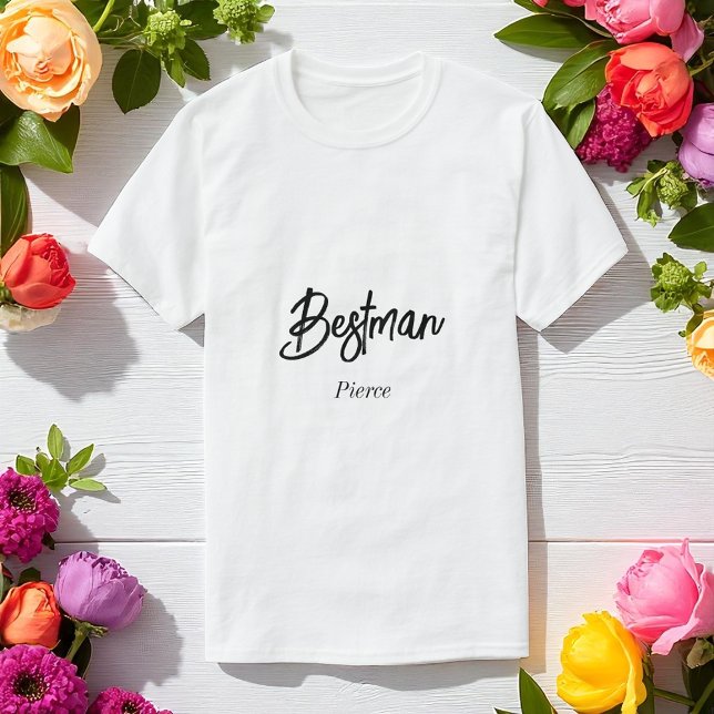 T-shirt Témoignage Mariage Hommes Noir Blanc (Créateur téléchargé)