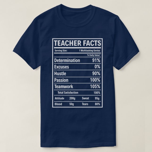 T-shirt Témoignages De L'Enseignant Fier Enseignant T Chem (Design devant)