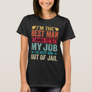 T-shirt Témoin Rétro Mariage Garçons d'Honneur Drôle de Ma