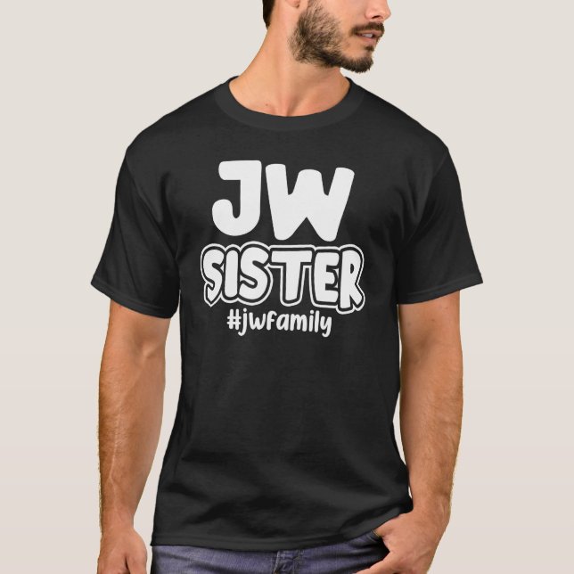 T-shirt Témoins de Jéhovah Jw Soeur JW Famille (Devant)
