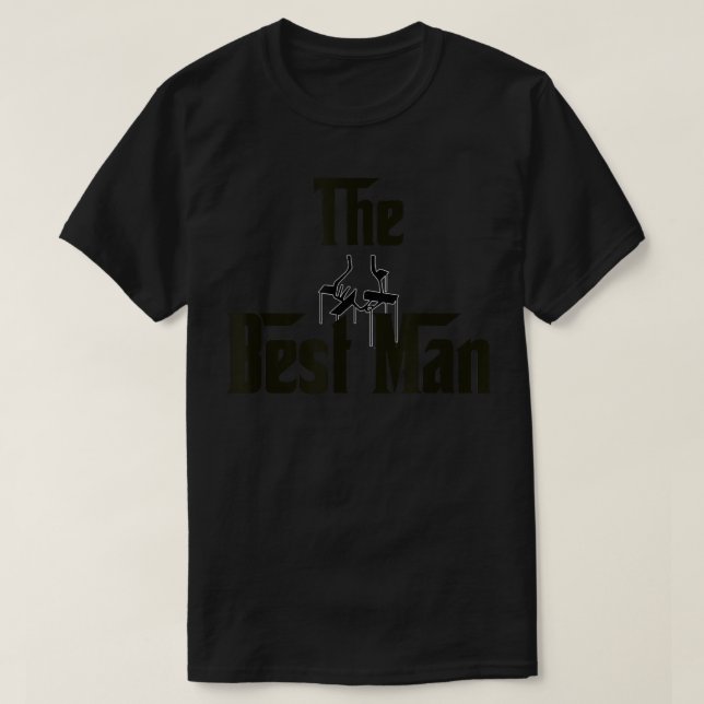 T-shirt Témoins de mariage Mafia  Garçons d'honneur Enterr (Design devant)