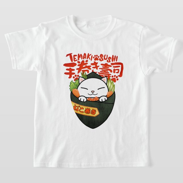 T-shirt Tempaki Sushi Cat (Poser)