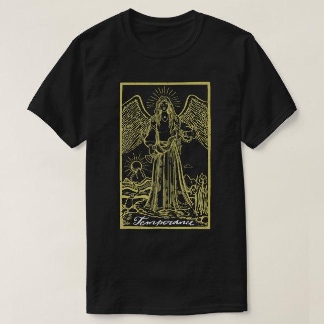 T-shirt Temperance Tarot de Tarot Lecture Psychique Lectur (Design devant)