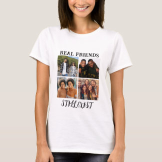 T-shirt Température photo personnalisée "Les vrais amis ex