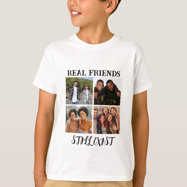 T-shirt Température photo personnalisée "Les vrais amis ex (Devant)