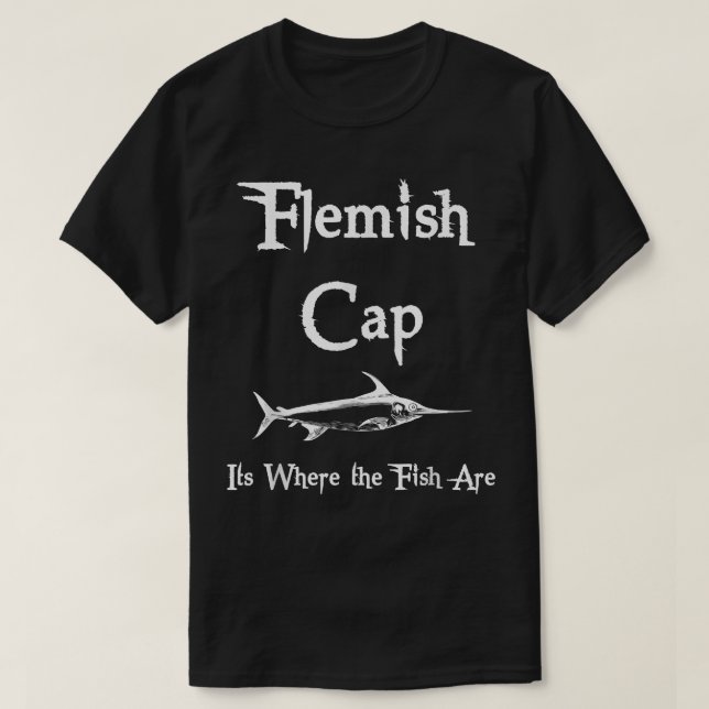 T-shirt Tempête Casquette flamande parfaite Pêche (Design devant)