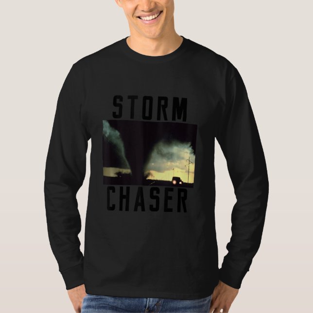 T-shirt Tempête Chaser Tornado Image météorologique (Devant)