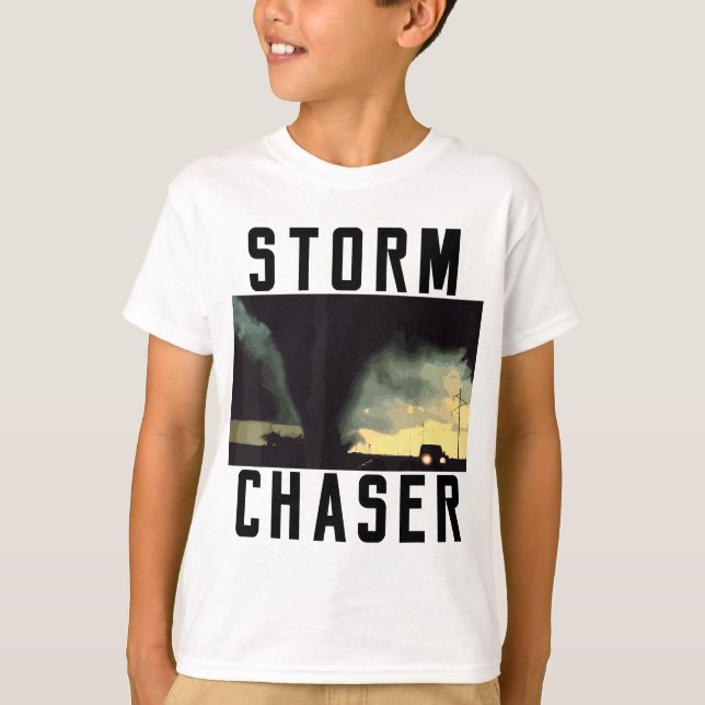 T-shirt Tempête Chaser Tornado Photo Météorologue (Devant)