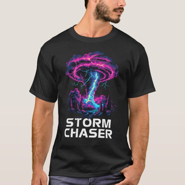 T-shirt Tempête Chasing Tornado Chaser Météorologiste Mete (Devant)
