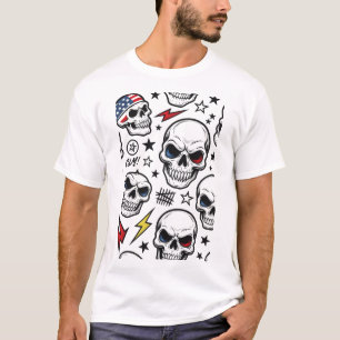 T-shirt Tempête crânienne sur noir