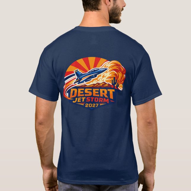 T-shirt Tempête de Jet du désert 2027 (Dos)