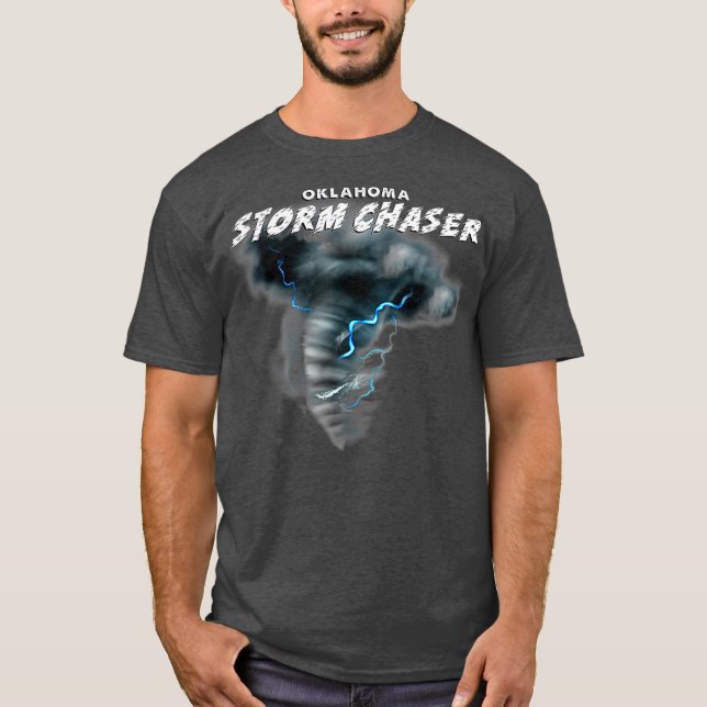 T-shirt Tempête de l'Oklahoma Chaser Météo sévère Tornado (Devant)