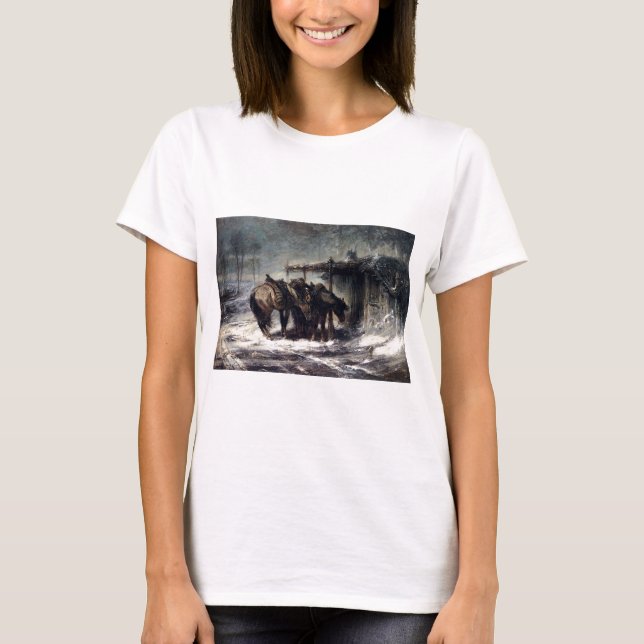 T-shirt Tempête de neige d'Adolf Schreyer Wallachian (Devant)