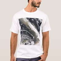Tempête de poussière au-dessus de la mer de Tasman