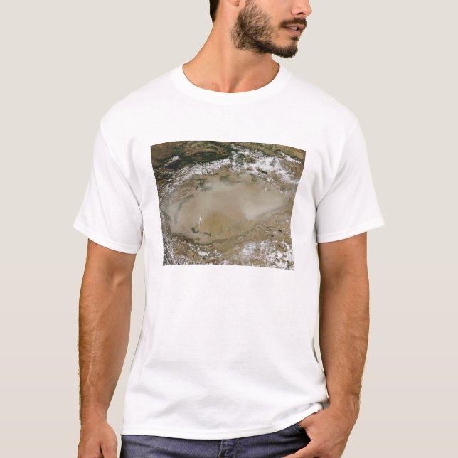 T-shirt Tempête de poussière dans le désert de Taklimakan, (Devant)