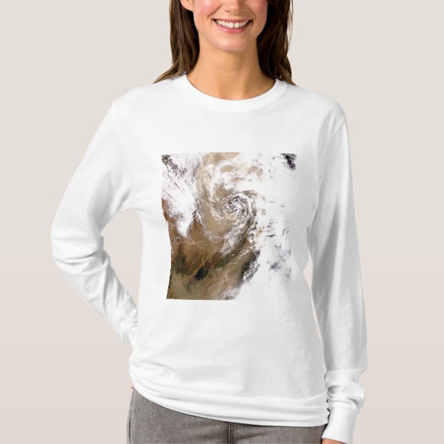 T-shirt Tempête de poussière dans le nord de la Chine (Devant)