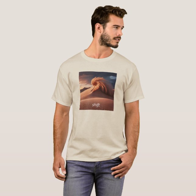 T-shirt Tempête de sable du désert personnalisée / Tempête (Devant entier)