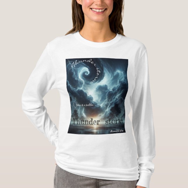 T-shirt Tempête de tonnerre soudaine (Devant)