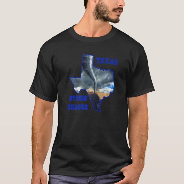 T-shirt Tempête du Texas Ouragan Tornado Chaser Watcher Me (Devant)