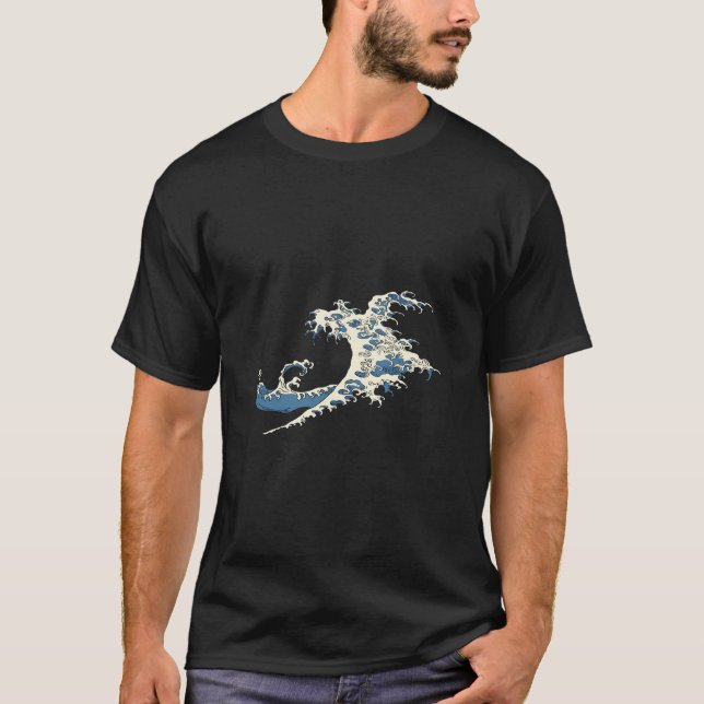 T-shirt Tempête du tsunami de la vague traditionnelle asia (Devant)