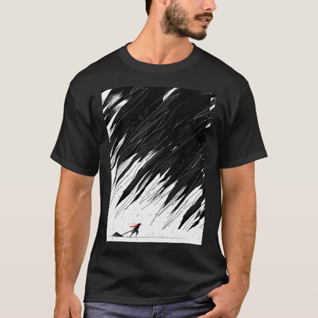 T-shirt Tempête géométrique (Devant)
