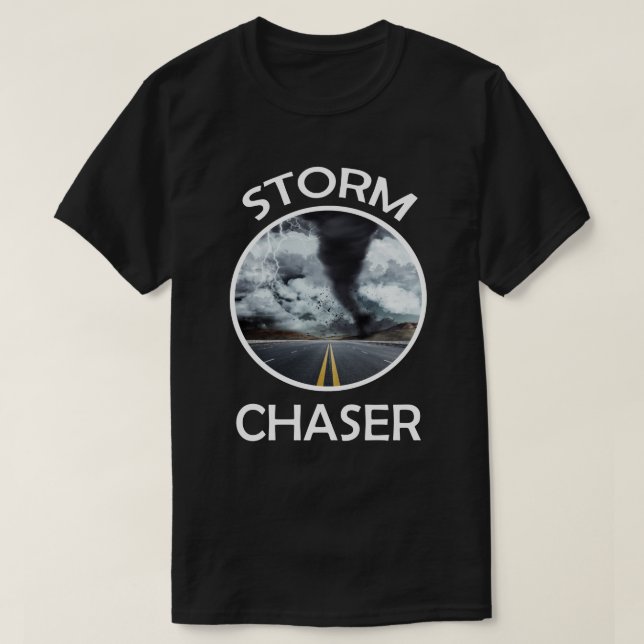 T-shirt Tempête météorologique Tornado ouragan Chaser (Design devant)
