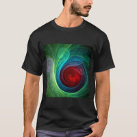 Tempête rouge Floral Art moderne Abstrait Motif co