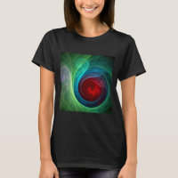 Tempête rouge Floral Art moderne Abstrait Motif co