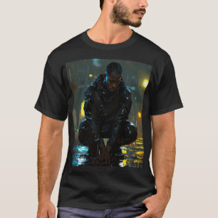 T-shirt Tempête silencieuse : Le Rebel en deuil