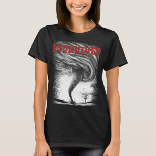 T-shirt Tempête Tornado Twister Et Ouragan Météo Je Survei