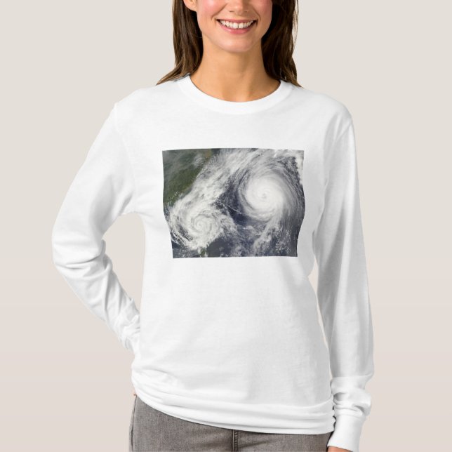 T-shirt Tempête tropicale Parme et Super Typhoon Melor (Devant)