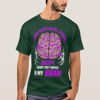 T-shirt Tempêtes Électriques Épilepsie Drôle Épileptique