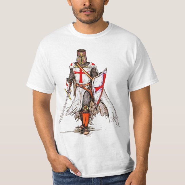 T-shirt templar de chevalier (Devant)
