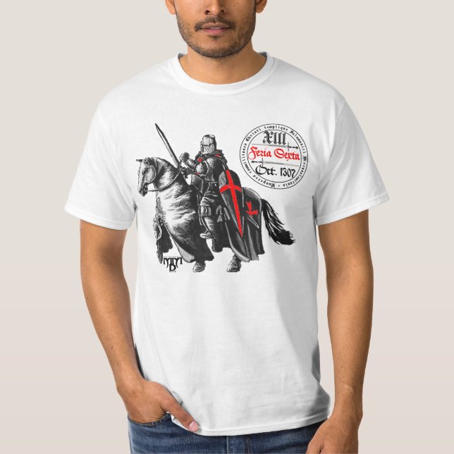 T-shirt Templarii vendredi des 13 (Devant)