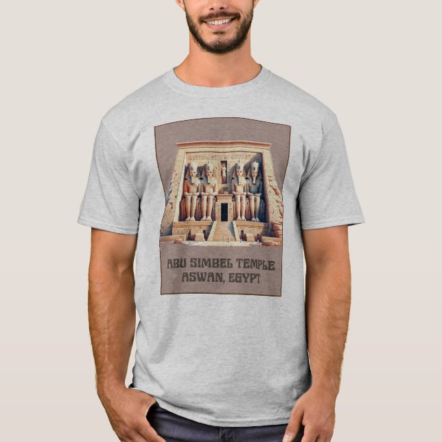 T-shirt Temple Abu Simbel à Assouan, Egypte (Devant)