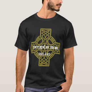 T-shirt Temple Bar Dublin Irlande Vintage Celtic Cross Pul