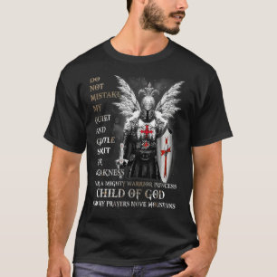 T-shirt Temple Chevalier Je Suis Un Enfant De Dieu Un Guer