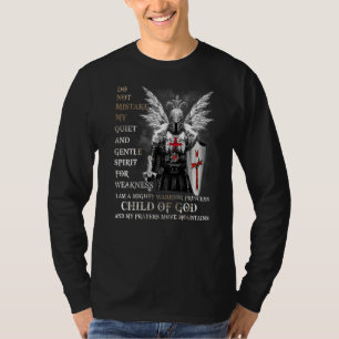 T-shirt Temple Chevalier Je Suis Un Enfant De Dieu Un Guer