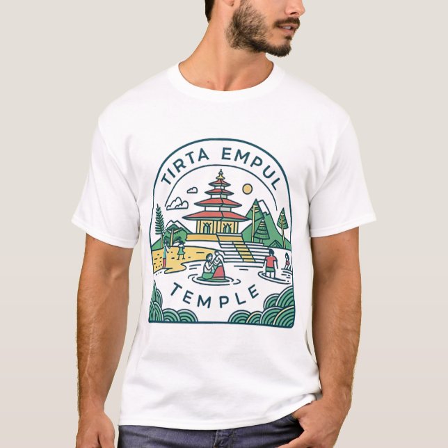 T-shirt Temple de Bali Tirta Empul (Devant)